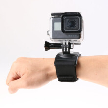 GP278 3-in-1 Hand/Wrist/Leg Straps with 360 Mount for GoPro, Insta360, DJI & Action Cameras (Black)