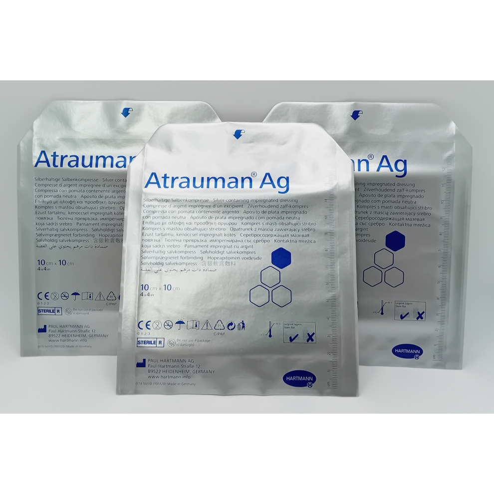 Hartmann Atrauman Ag 10Cm X 10Cm Pack Of 3 - Ref: 499573