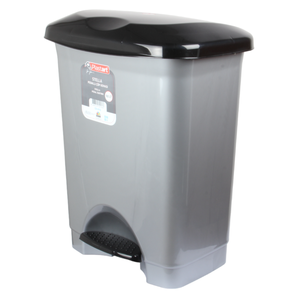 Large Pedal Bin with Inner Bucket.(50L) Kitchen Foot Operate Waste Bin