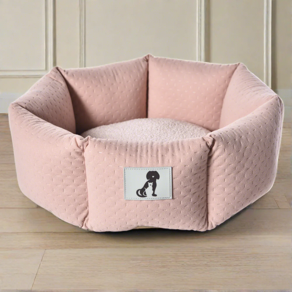 AllPetSolutions Luna Soft Dog Bed Pink - Size Small