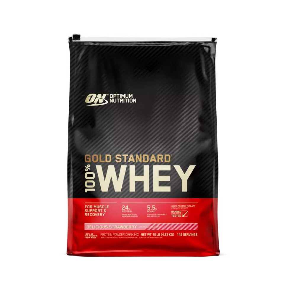 Optimum Nutrition Standard 100% Whey 4.53Kg Delicious Strawberry Gold