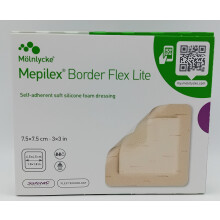 Mepilex Border Flex Lite 7.5cm x 7.5cm Box of 5 - REF: 581250