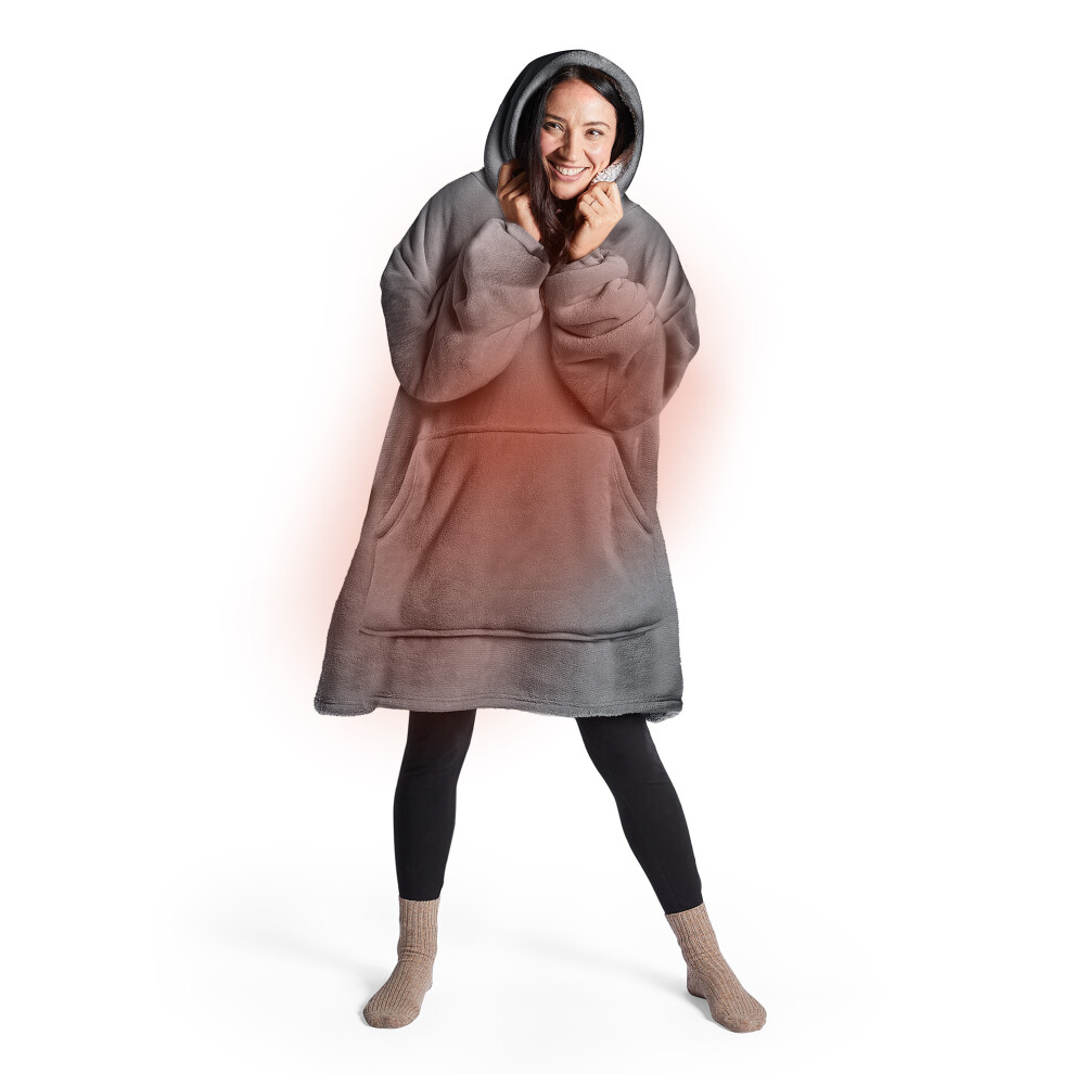 Silentnight Heat Genie Oversized Hoodie - Sherpa Lined Warm & Cosy