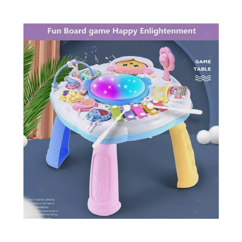 Children Learning Game Table Education Enlightenment Puzzle Music Light Toys