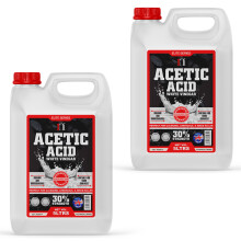 (10 Litres) Acetic Acid 30% Strong White Vinegar 5 Litres