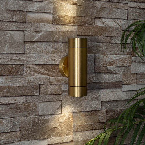 (Brass) Litecraft Talon Up & Down Outdoor Light 2