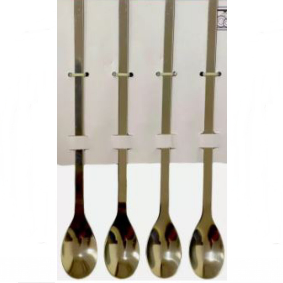 Cocktail Latte Spoons Long Handled Knickerbocker Sundae Teaspoons