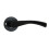 (Matt Black) ONYX Twirl Push Button Privacy Lever Door Handle 4