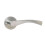 (Satin Chrome) VIBE Twirl Push Button Privacy Door Handle 4