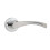 (Polished Chrome) VIBE Twirl Push Button Privacy Door Handle 4