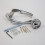 (Polished Chrome) VIBE Twirl Push Button Privacy Door Handle 7