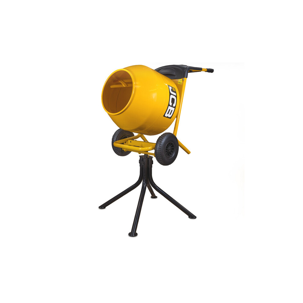 JCB-CM150E Electric 230V 134L Seam Welded Cement Mixer 550W 100L Working Capacity
