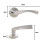 (Satin Chrome, Privacy Quick Latch) VIBE Twirl Privacy Push Button Latch & Handle Sets 6