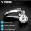 (Polished Chrome, Privacy Quick Latch) VIBE Twirl Privacy Push Button Latch & Handle Sets 5