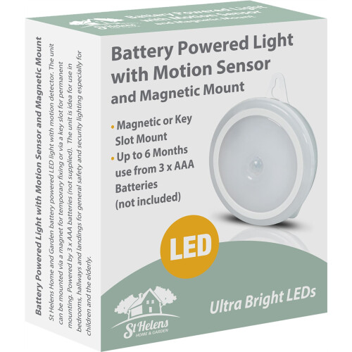 Battery Powered Light With Motion Sensor and Magnetic Mount Wireless 2