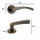 (Black Nickel, Privacy Quick Latch) ONYX Twirl Push Button Privacy Latch & Handle Sets 6