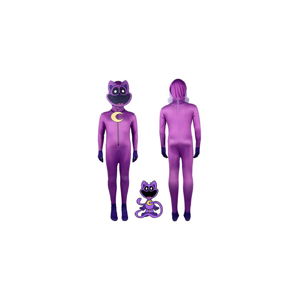 Goplushtoy (130) Poppy Playtime 3 Smiling Critters Costume Child Halloween Party Dress Up Bodysuit Catnap Purple