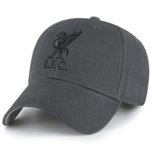 Liverpool FC Adult Grey Charcoal Embroidered Crest Cap - Official Licensed Liverbird Crest, Adjustable 55-61cm (58cm), 1.95001E+11