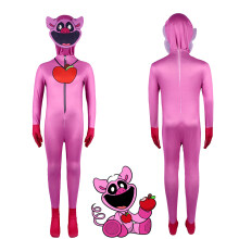(150) Déguisement Poppy Playtime - Costume de cosplay Smiling Critters Pig Halloween Combinaison pour enfants Bodysuit Cadeau