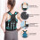 (M) Back Brace Posture Corrector Spinal Support for Women Men, Adjustable Shoulder Lumbar Belt for Upper and Lower Back Support 4