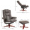 Homcom HOMCOM Reclining Armchair with Footstool and Adjustable Backrest, Brown 2