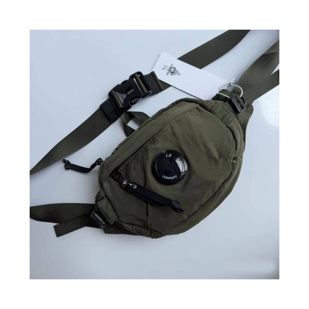 (Green) P Company C Crossbody Chest Bag Street Hip Hop Trendy Waistpa Mens Belt Bag