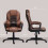 Homcom HOMCOM Executive Office Chair High Back Computer Chair with Armrests Brown 2