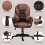 Homcom HOMCOM Executive Office Chair High Back Computer Chair with Armrests Brown 4