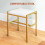 Homcom HOMCOM Makeup Vanity Desk Set with Lighted Mirror, Stool, Drawers, White 4