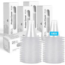 100Pcs Ear Thermometer Probe Covers, Refill Caps Replacement, Lens Filter Protector Compatible with Braun Thermometer Model