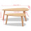 VidaXL vidaXL Solid Pinewood Coffee Table Set 2 Piece Brown Home Office Side End 10