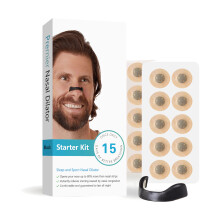 (Black 15pcs) Nasal Breathing Dilators Magnetic Nasal Strips Increase Air Intake Improve Sleep Quality