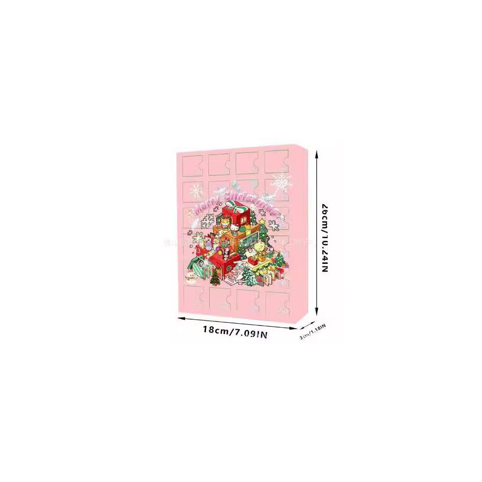 (B) Christmas Hello Kitty 24 Days Countdown Advent Calendar Surprise Gift