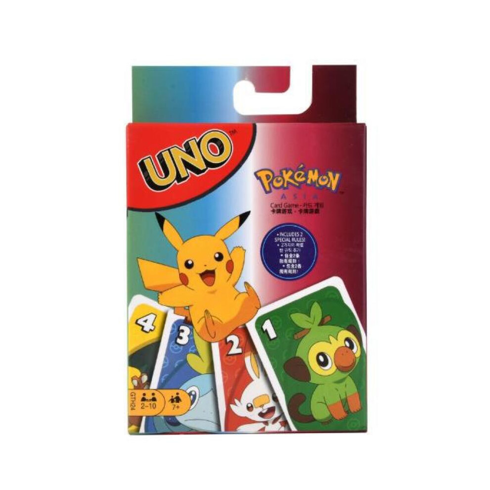 (UNO Pokemon) UNO FLIP Card Games Figure Pattern Family Funny Table Game