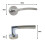 (Privacy Quick Latch) VIBE IOS Push Button Privacy Latch & Handle Set 5