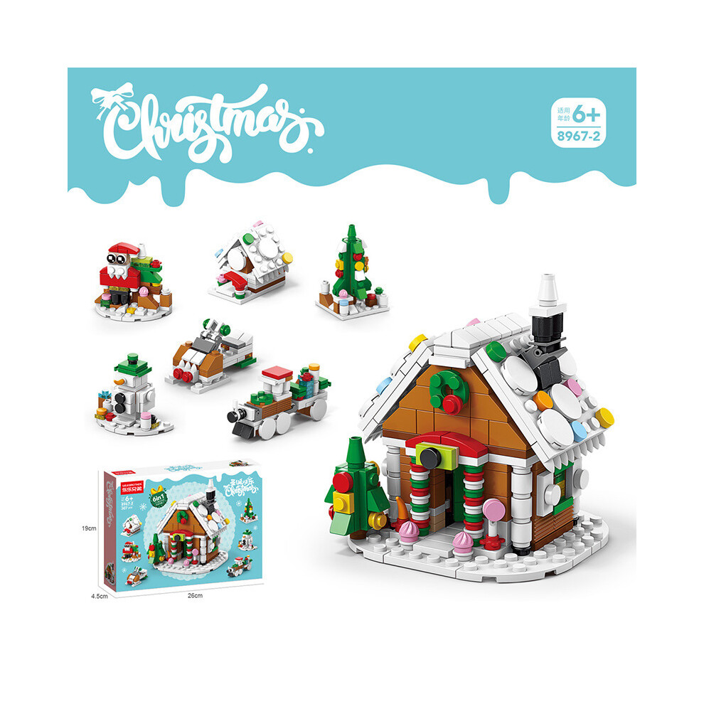 (Christmas Snow House 307pcs) Christmas block set Christmas Advent Gift