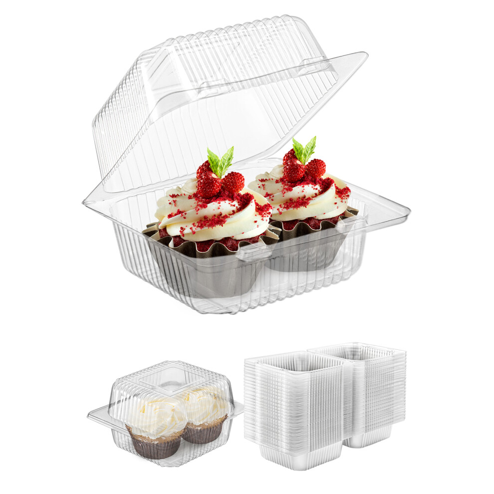 100 Pieces Single Cake Slice Boxes 5.5 inch Dessert Cupcake Boxes