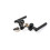 (Privacy Quick Latch) ONYX Laurel Push Button Privacy Latch & Handle Set 5
