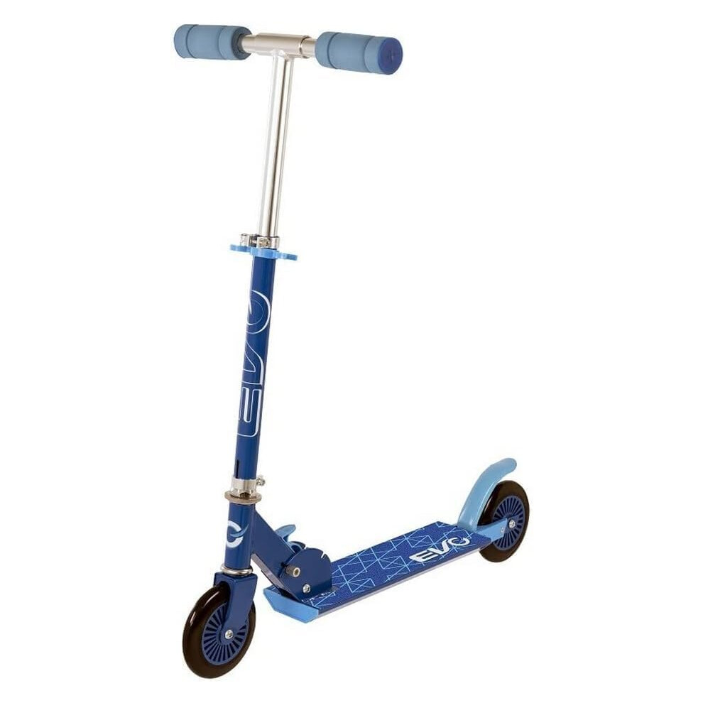 hot-bargains--hot-bargains-evo-inline-children-scooter-pink-and-blue-colour-2-wheeled-kids--scooter---adjustable-handle-height---easy-foldable