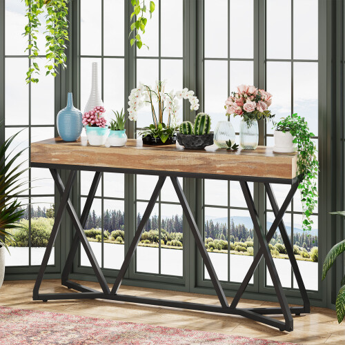 Tribesigns Tribesigns 55 Inches Console Table, Sofa Table Wood Entryway Table 2