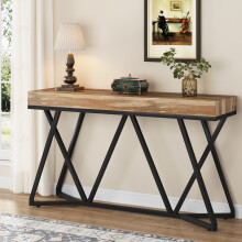 Tribesigns 55 Inches Console Table, Sofa Table Wood Entryway Table