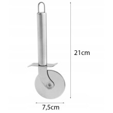 (Smooth Blade) Pizza Cutter Wheel Slicer Stainless Steel 3 Types