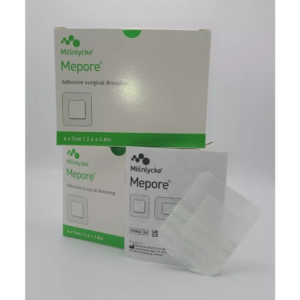 Molnlycke Mepore 6Cm X 7Cm Box Of 60 X2 (Twin Pack) - Ref: 670800