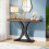Tribesigns Tribesigns Industrial Console Table, 100cm Narrow Entryway Foyer Table 8