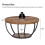 Tribesigns Tribesigns Round Coffee Table, Industrial 2-Tier Circle Coffee Table 9