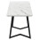 117x68cm, Metal Frame Rectangular Dining Table Modern Marble Pattern 5