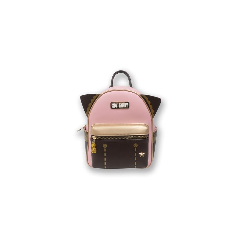 Spy x Family Anime Anya Pink PU Mini Backpack with Horns