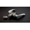 (Polished Chrome, Privacy Quick Latch) VIBE Twirl Privacy Push Button Latch & Handle Sets 7