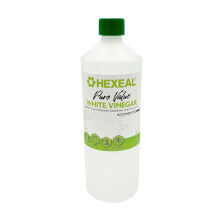 Hexeal Pure Value White Vinegar 1L - 1L Bottle of Food Grade White Vinegar for Cooking, Cleaning, Pickling & Baking Cleans Surfaces, Deodorises & Re