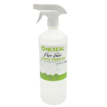 Hexeal Pure Value White Vinegar 1L Spray - 1L Spray Bottle of Food Grade White Vinegar for Cooking, Cleaning, Pickling & Baking Cleans Surfaces, Deo